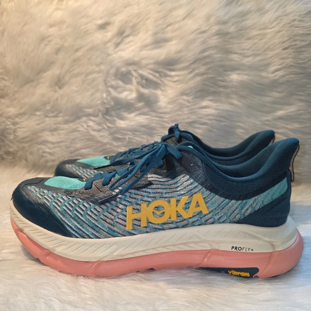 Womens HOKA Mafate Speed 4 Trail Running Shoes Size 10B Teal 1131056-DTWGR